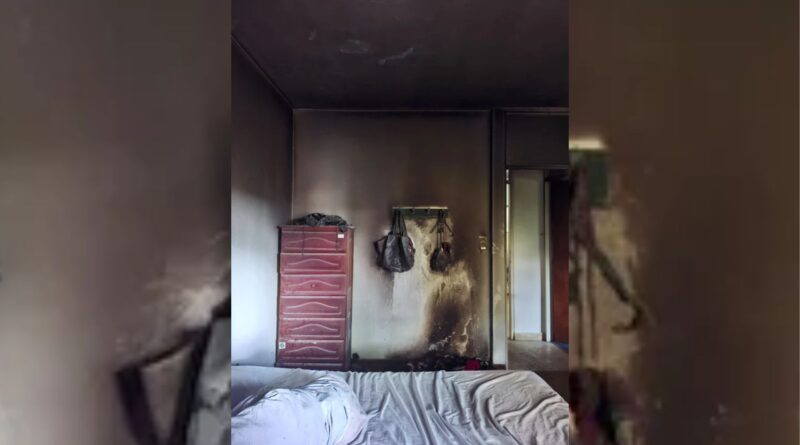 Le entró una cañita voladora a la casa y le prendió fuego la vivienda
