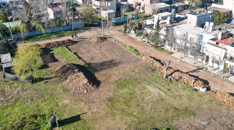 Comenzaron los trabajos de la futura Plaza de la Virgen en el barrio Asunción