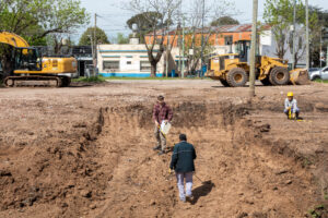 Berazategui avanza con la construcción de un canal pluvial en El Pato