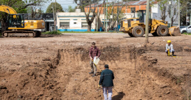 Berazategui avanza con la construcción de un canal pluvial en El Pato