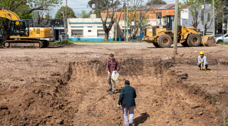 Berazategui avanza con la construcción de un canal pluvial en El Pato