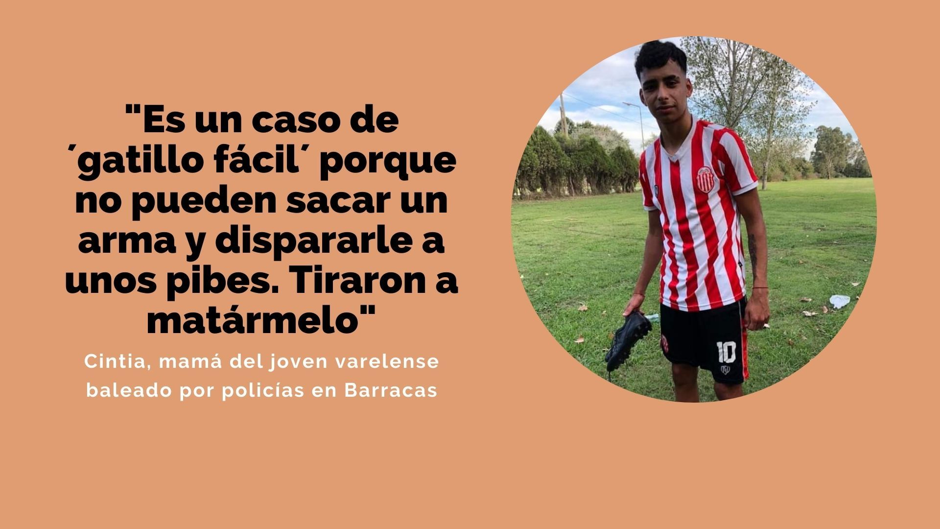 Madre de Lucas G. denuncia gatilla fácil
