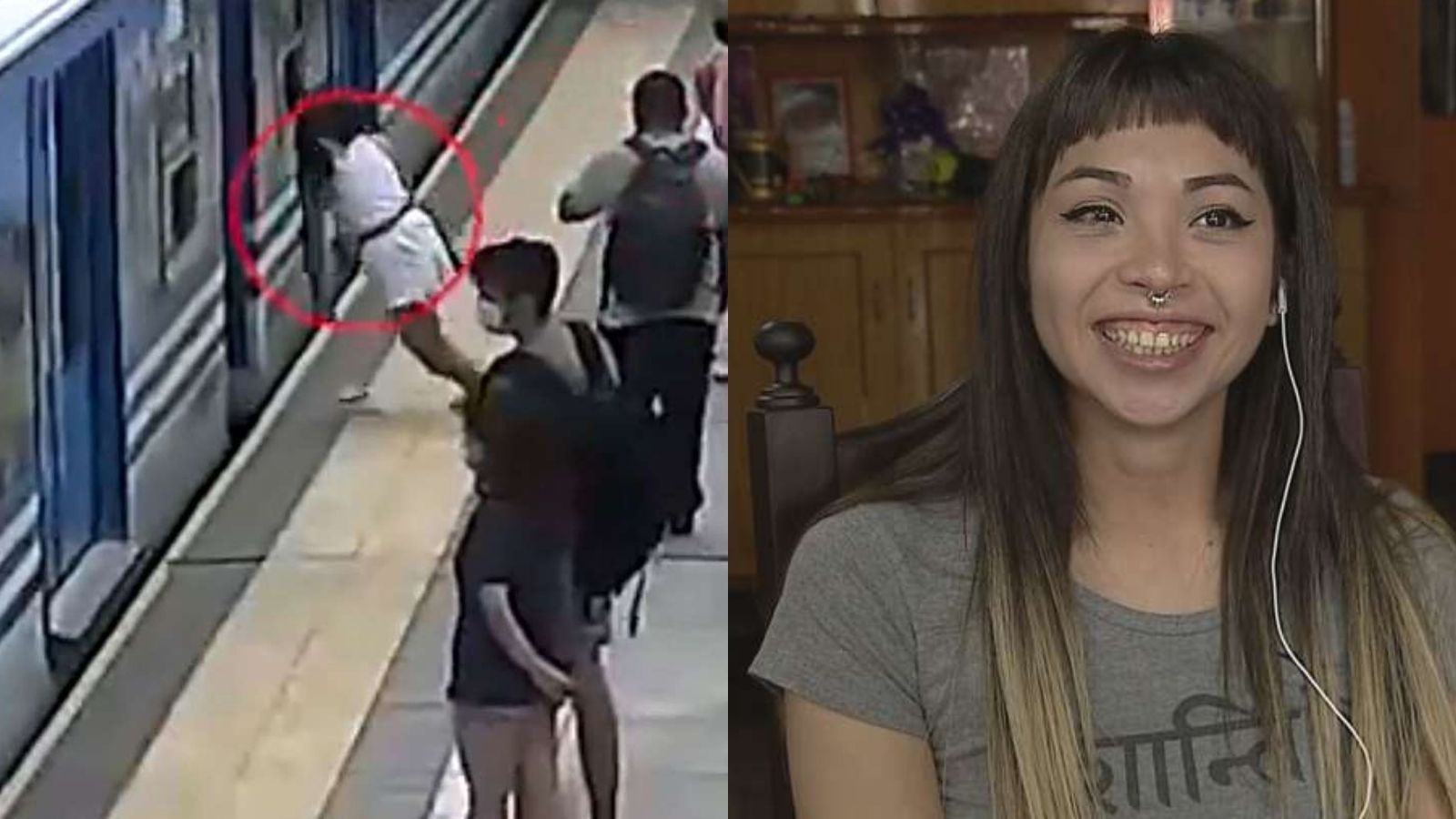 Habló la joven que cayó bajo el tren: "La vida me dio otra oportunidad”