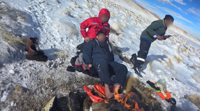 Rescataron a cuatro mineros tras tres noches atrapados por la nieve en Catamarca