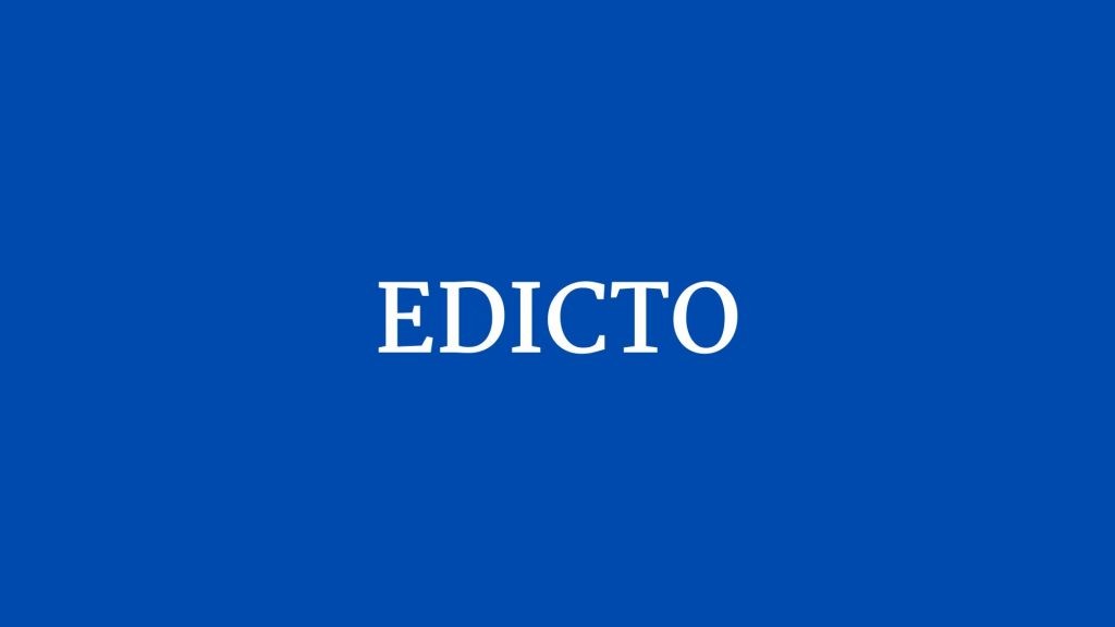 edicto