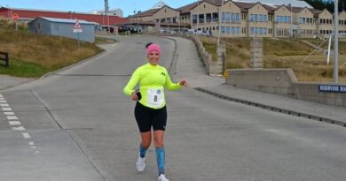 Mirian Cao representó a Berazategui en la Maratón de Islas Malvinas