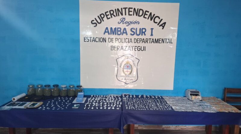 Desbaratan otro búnker punto de venta de cocaína en Berazategui
