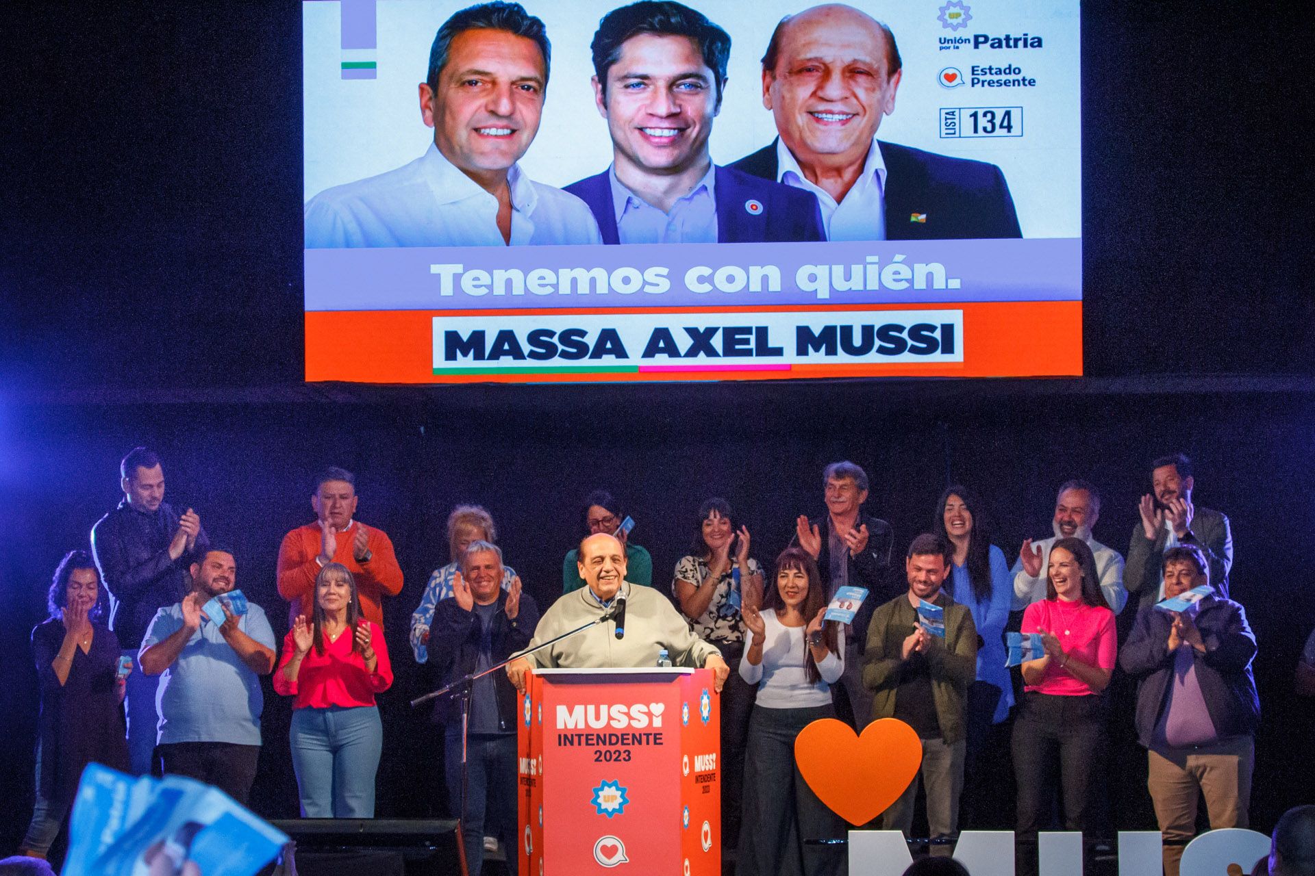Acto de cierre de campaña de Juan José Mussi