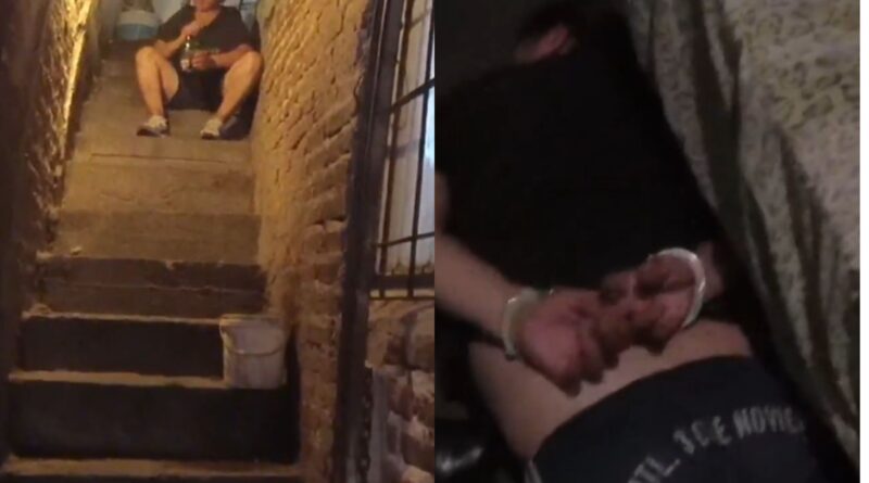 VIDEO: Policías redujeron con una taser a una mujer que atacó a su familia con un cuchillo