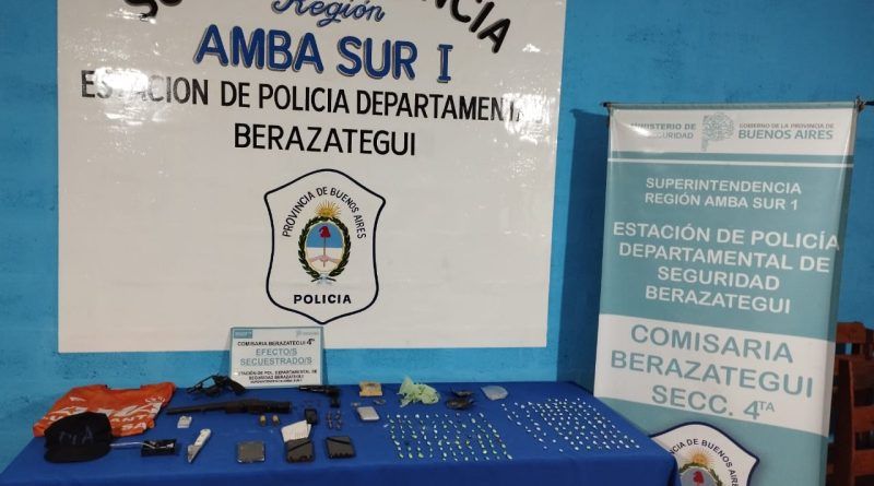 Allanamientos y un detenido por venta de cocaína en Berazategui