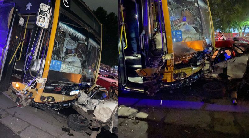 Florencio Varela: Una joven murió y otro está grave tras chocar su auto contra un colectivo