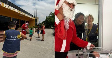 Policías de Berazategui y el Rotary Club repartieron regalos de navidad