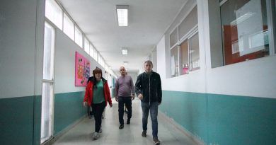 Gray recorrió espacios afectados por el temporal en Esteban Echeverría