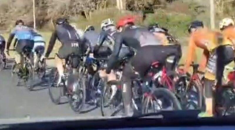 Una ciclista herida en medio de una caravana de bicis en Parque Pereyra