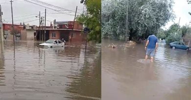 Berazategui bajo el agua por la crecida de los arroyos y las intensas lluvias