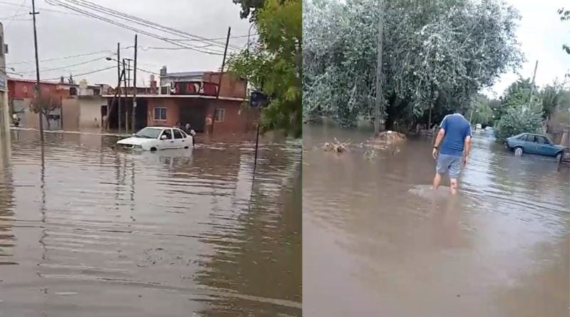 Berazategui bajo el agua por la crecida de los arroyos y las intensas lluvias