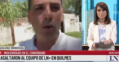 Asaltaron a periodistas de LN+ mientras transmitían desde Quilmes
