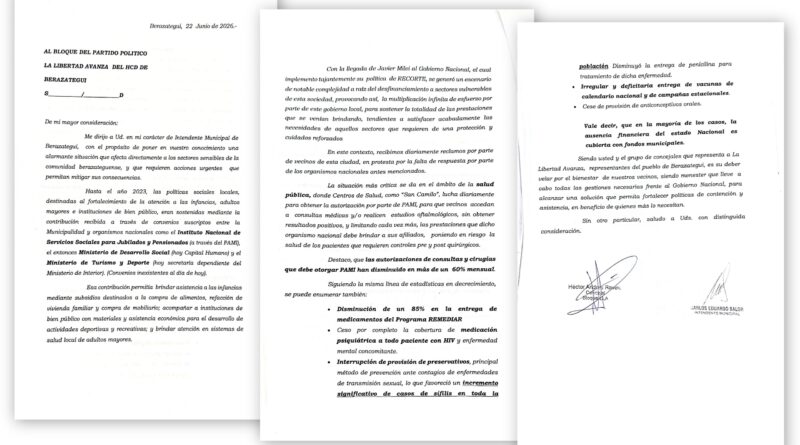 Balor pidió a LLA por la restitución de prestaciones para berazateguenses