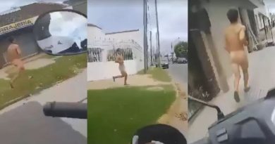Vecinos atraparon a un supuesto ladrón y lo hicieron correr desnudo por el barrio