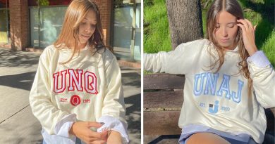 Dos hermanas son furor vendiendo buzos con logos de universidades argentinas