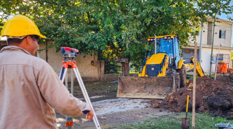 Avanza la extensión cloacal en los barrios Sarmiento y San Marcos