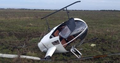 Cayó un helicóptero en Berazategui