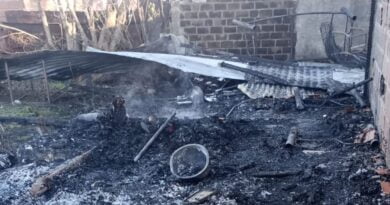 Incendio destruyó la vivienda de una familia en Hudson