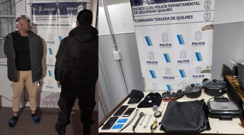 Detuvieron a "viudo negro" que desvalijó a un vecino de Quilmes