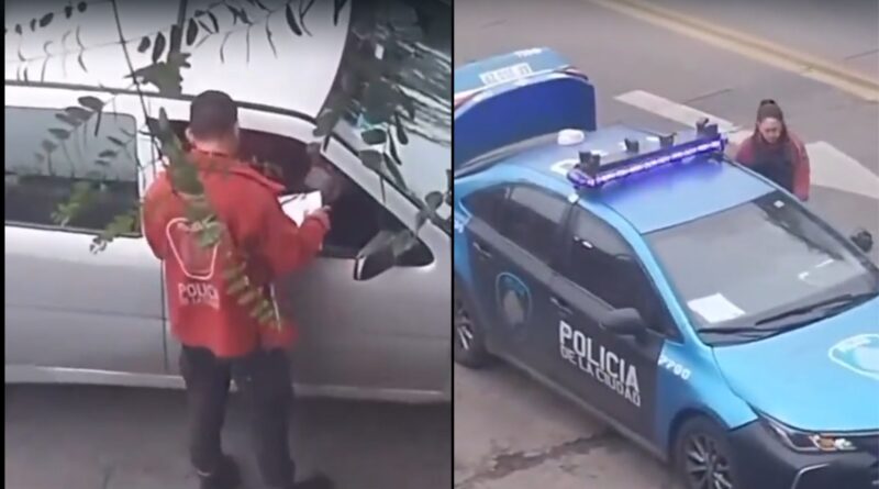 Policías de la Ciudad fueron filmados recibiendo coimas