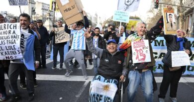 Los jubilados realizaron una nueva marcha en el Congreso