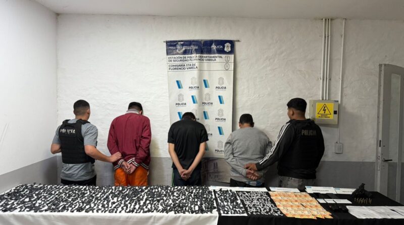 Desarticulan banda narco en Florencio Varela