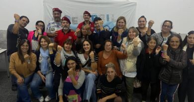 Charla de los Héroes de Malvinas para las comunidades educativas del CENS 454 y EPPA 708 en Don Bosco