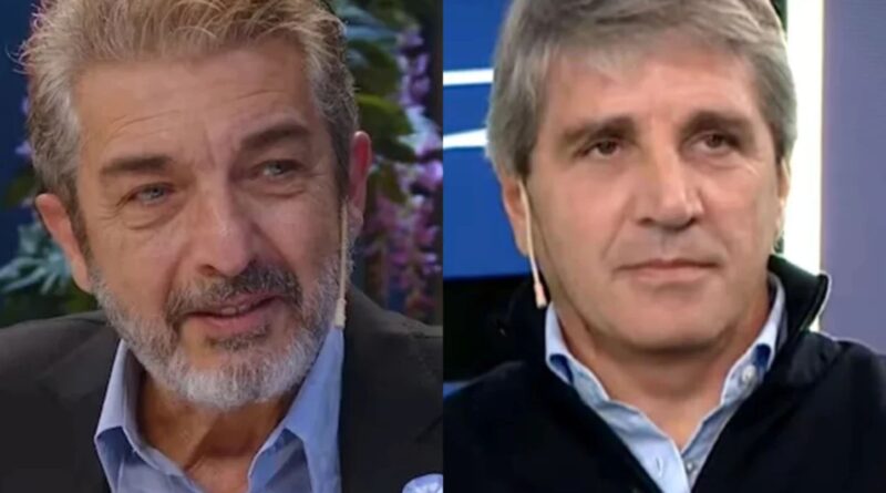 Luis Caputo cruzó a Ricardo Darín por sus críticas al Gobierno