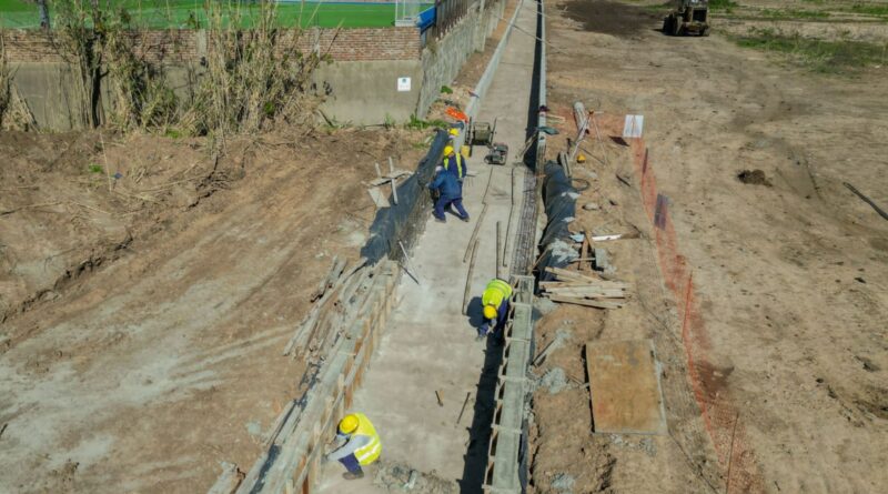 Avanza una obra hidráulica en el Complejo Deportivo Municipal Ducilo