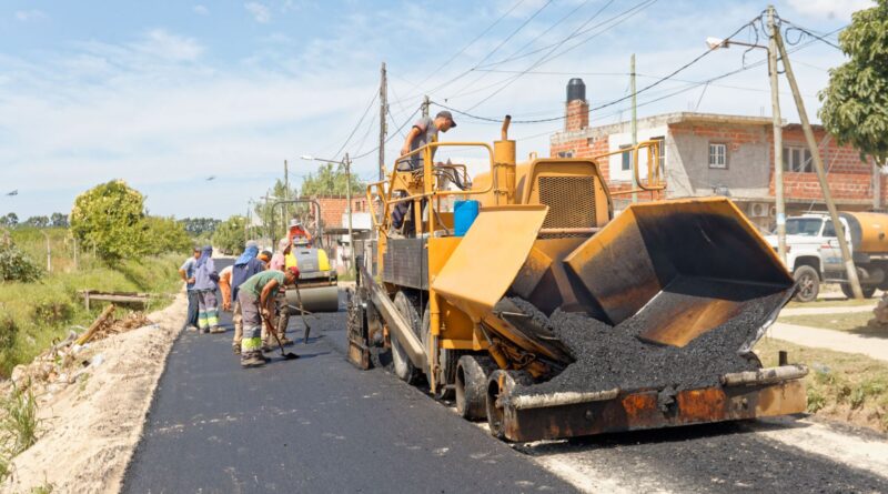 Berazategui: nuevo asfalto para el barrio Asunción