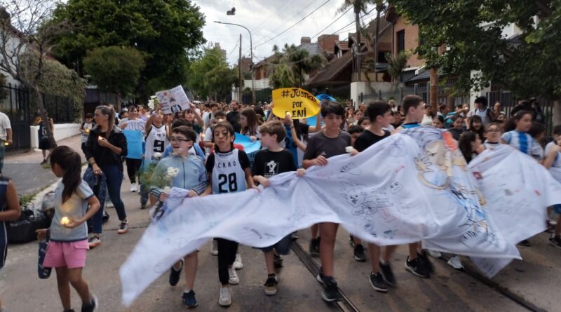 Justicia por Benicio: familiares y amigos marcharon a Argentino de Quilmes