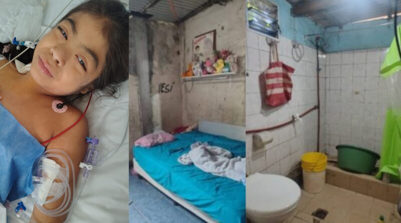Nahiara recibió un trasplante renal y su familia necesita acondicionar su vivienda
