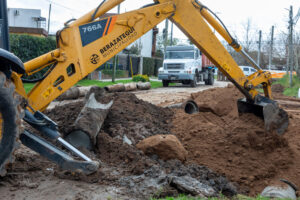 El Municipio avanza con nueva obra de saneamiento hidráulico en Villa Chingolo