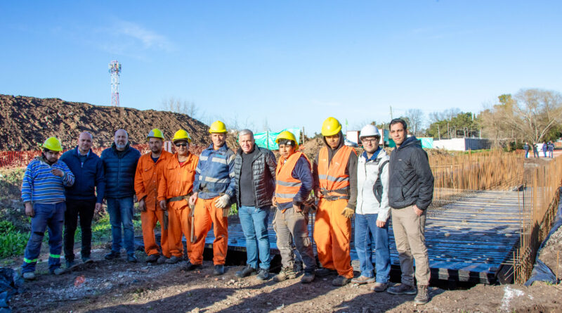 Carlos Balor supervisó la obra de un nuevo desagüe pluvial en Gutiérrez
